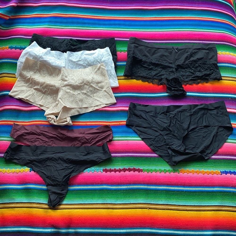 Lot Of 7 Secret Treasures Underwear & Thong